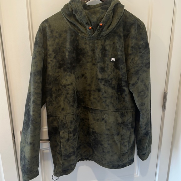 MONTEC ECHO W Fleece Sweater Green Tie Dye Camo - Picture 1 of 2